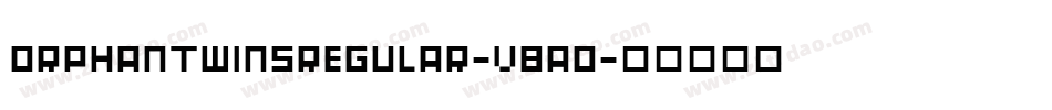 OrphanTwinsRegular-vBaO字体转换