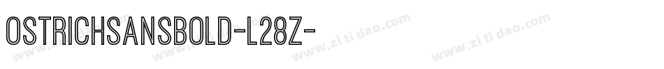 OstrichSansBold-l28Z字体转换