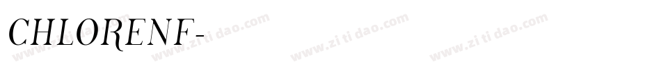 CHLORENF字体转换