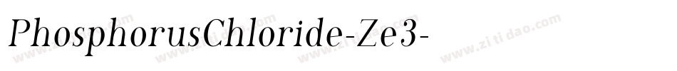 PhosphorusChloride-Ze3字体转换