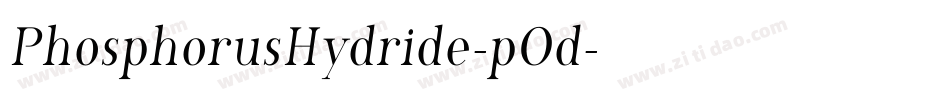 PhosphorusHydride-pOd字体转换