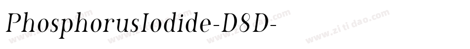 PhosphorusIodide-D8D字体转换