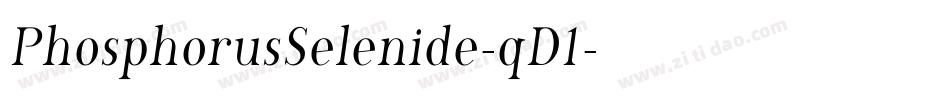 PhosphorusSelenide-qD1字体转换