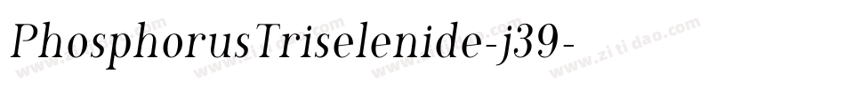 PhosphorusTriselenide-j39字体转换