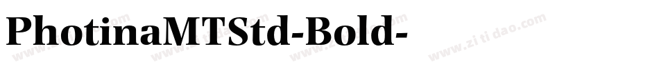 PhotinaMTStd-Bold字体转换