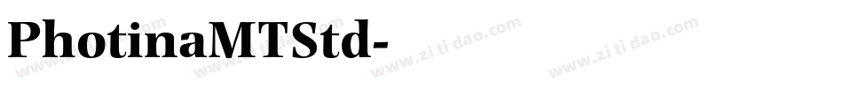 PhotinaMTStd字体转换