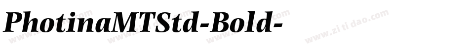 PhotinaMTStd-Bold字体转换