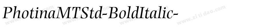 PhotinaMTStd-BoldItalic字体转换