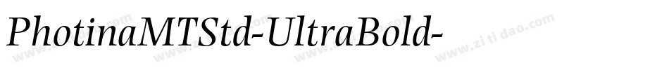 PhotinaMTStd-UltraBold字体转换