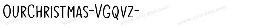 OurChristmas-VGqvz字体转换