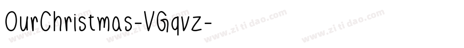 OurChristmas-VGqvz字体转换