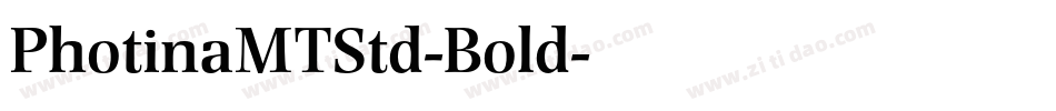PhotinaMTStd-Bold字体转换