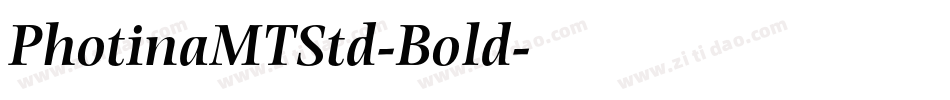 PhotinaMTStd-Bold字体转换