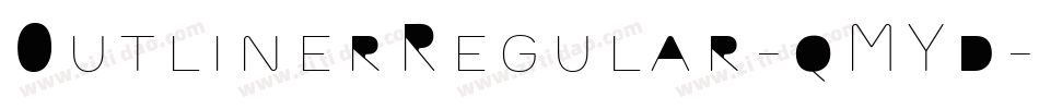 OutlinerRegular-qMYd字体转换