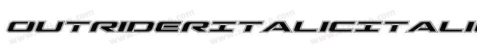 OutriderItalicItalic-nW7J字体转换