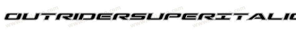 OutriderSuperItalicItalic-1AxB字体转换