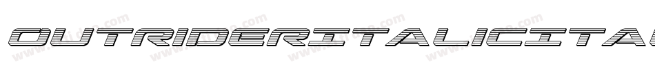 OutriderItalicItalic-nW7J字体转换