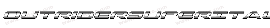 OutriderSuperItalicItalic-1AxB字体转换