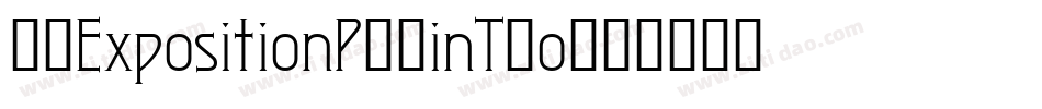 JMExpositionPlainTwo字体转换