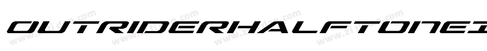 OutriderHalftoneItalicItalic-l0ve字体转换