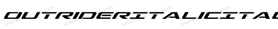 OutriderItalicItalic-nW7J字体转换