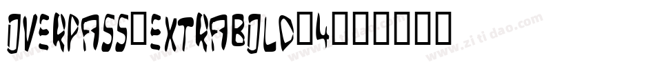 overpass-extrabold-4字体转换