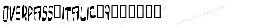 overpass-italic-9字体转换