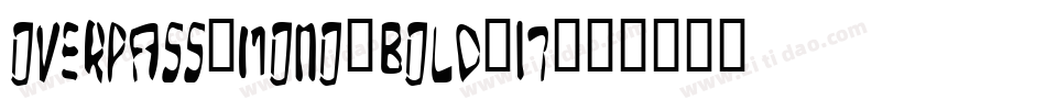 overpass-mono-bold-17字体转换
