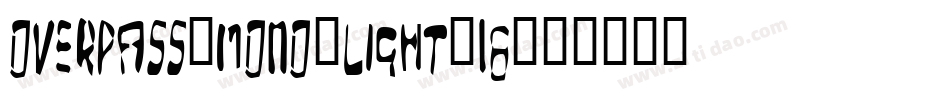 overpass-mono-light-18字体转换