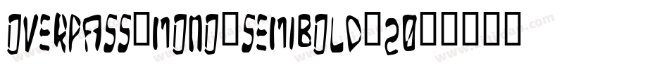 overpass-mono-semibold-20字体转换