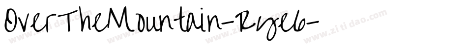 OverTheMountain-Rye6字体转换