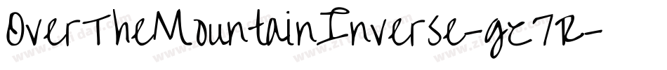 OverTheMountainInverse-gz7R字体转换