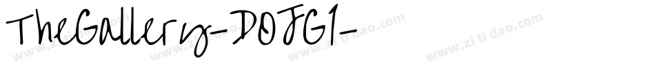 TheGallery-DOJG1字体转换
