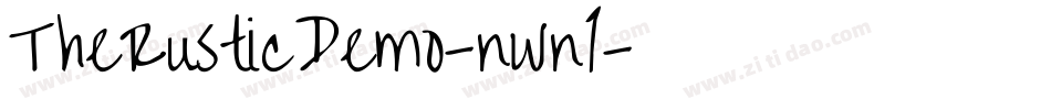 TheRusticDemo-nwn1字体转换