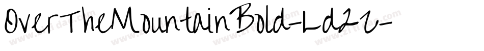 OverTheMountainBold-Ld2Z字体转换