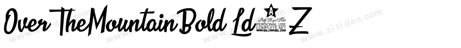 OverTheMountainBold-Ld2Z字体转换