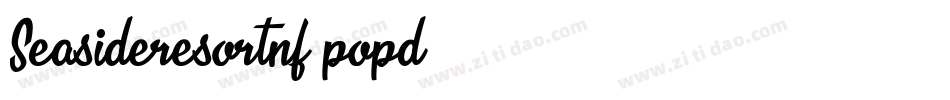 Seasideresortnf-popd字体转换