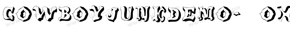 Cowboyjunkdemo-25OX字体转换 Cowboyjunkdemo-25OX字体转换