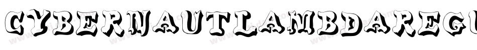 CybernautLambdaRegular-Ox54字体转换
