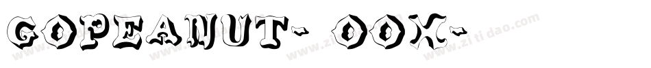 GoPeanut-5oOx字体转换
