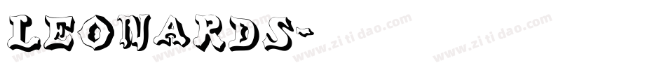 Leonards字体转换