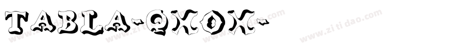 Tabla-qxOx字体转换