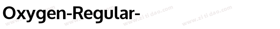 Oxygen-Regular字体转换