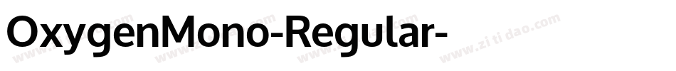 OxygenMono-Regular字体转换