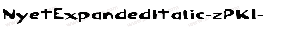 NyetExpandedItalic-zPK1字体转换