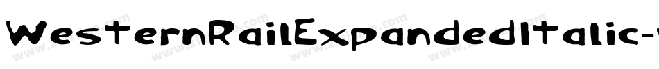 WesternRailExpandedItalic-w1Bo8字体转换
