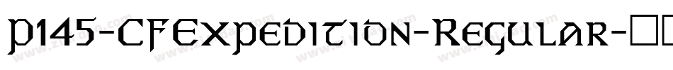 P145-CFExpedition-Regular字体转换