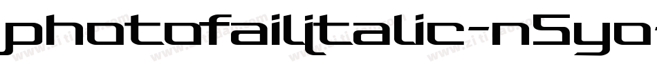 PhotofailItalic-n5YO字体转换