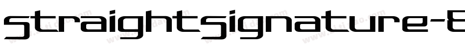 StraightSignature-8MOBJ字体转换