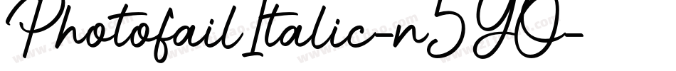 PhotofailItalic-n5YO字体转换